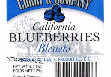 blueberry label